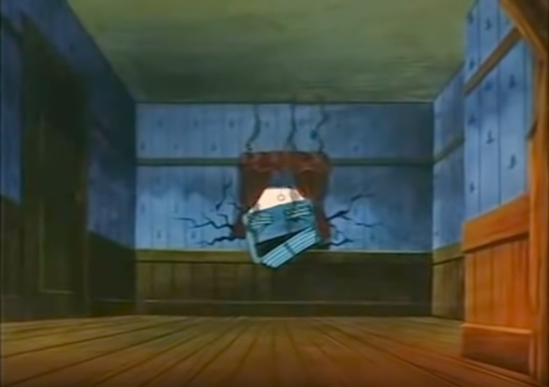 Busted Air Conditioner in Wall from The Brave Little Toaster