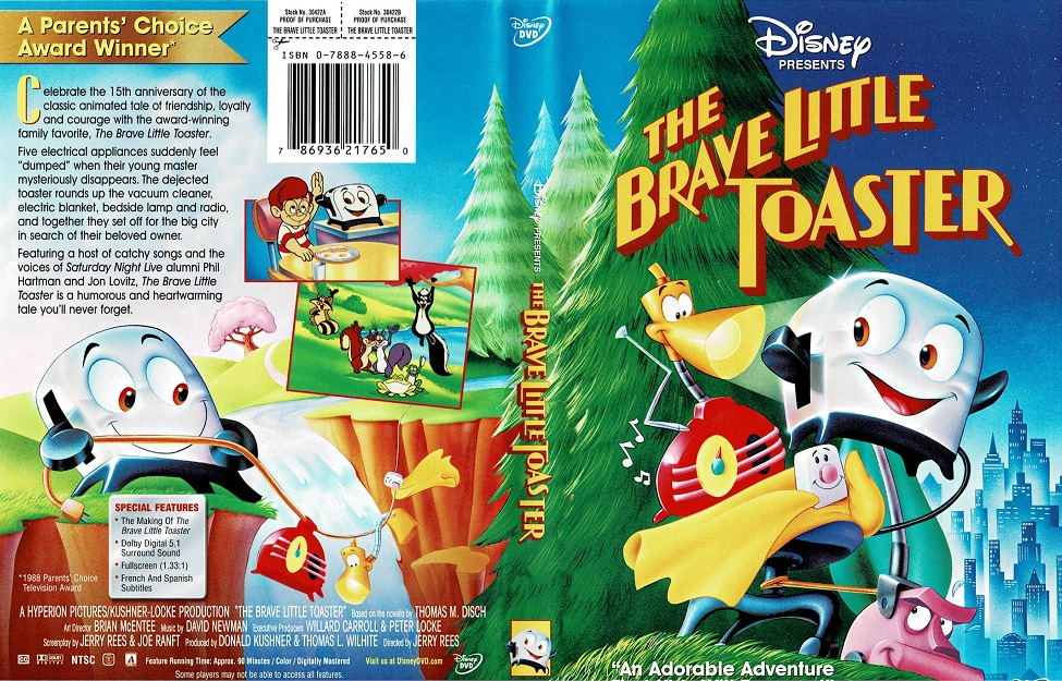 The Brave Little Toaster DVD cover